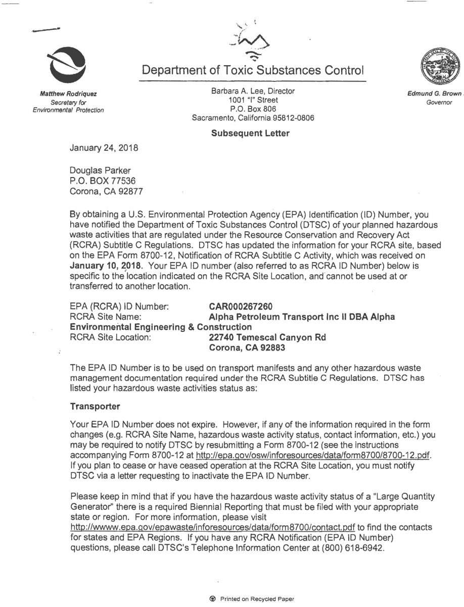 Documents Alpha Petroleum Transport Inc II